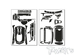 TS-068    3D Graphite Radio Skin Sticker ( For Sanwa MT-5 )  6colors