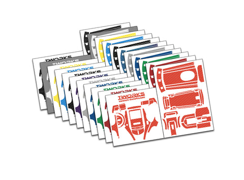 TS-072  3D Graphite  Radio Skin Sticker ( For Futaba T3PV )  6colors