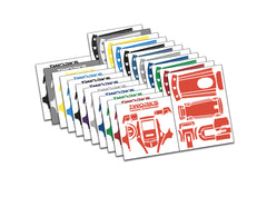 TS-072  3D Graphite  Radio Skin Sticker ( For Futaba T3PV )  6colors