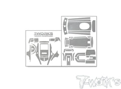 TS-072M     Metal Chrome Radio Skin Sticker ( For Futaba T3PV  ) 4 Colors