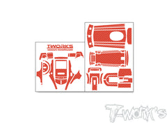 TS-072  3D Graphite  Radio Skin Sticker ( For Futaba T3PV )  6colors