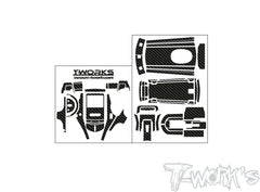 TS-072  3D Graphite  Radio Skin Sticker ( For Futaba T3PV )  6colors