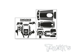 TS-073	Shiny Graphite Sticker ( For Futaba T3PV )