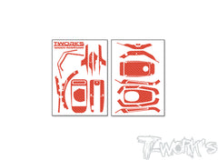 TS-074  3D Graphite Radio Skin Sticker ( For WFLY X9 )  6colors