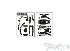 TS-074  3D Graphite Radio Skin Sticker ( For WFLY X9 )  6colors