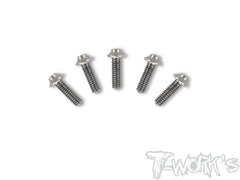 TSS-U-5 64 Titanium M2 Hex. Socket UFO Head Screw 5Pcs.