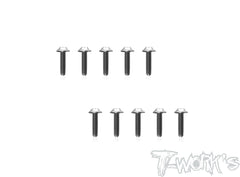 TSS-U-10  64 Titanium M2.6 Hex. Socket UFO Head Screw 10Pcs.