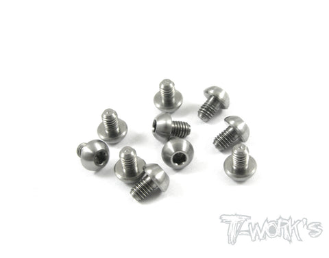 TSS-304B 3mm x 4mm  64 Titanium Hex. Socket Button Head Screw 10pcs