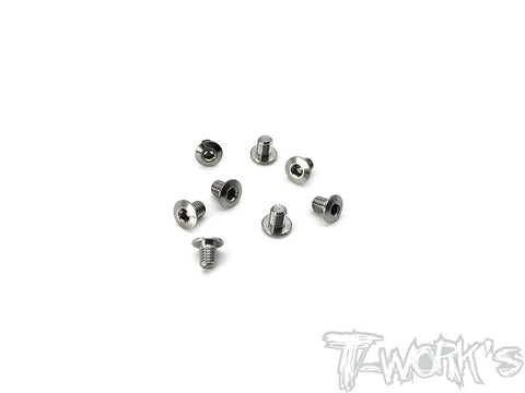 TSS-304LP   3mm x 4mm  Hex. Socket Head Low Profile Half Thread Screws（8pcs.）