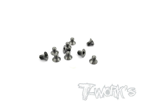 TSS-305C 3mm x 5mm 64 Titanium Hex. Countersink Screw 10pcs.