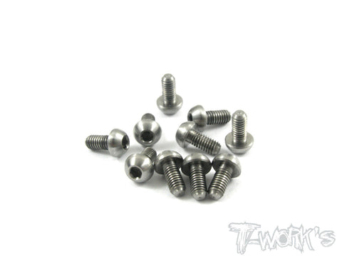 TSS-306B 3mm x 6mm  64 Titanium Hex. Socket Button Head Screw 10pcs