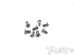 TSS-306LP   3mm x 6mm 64 Titanium Hex. Socket Head Low Profile Half Thread Screws（8pcs.）