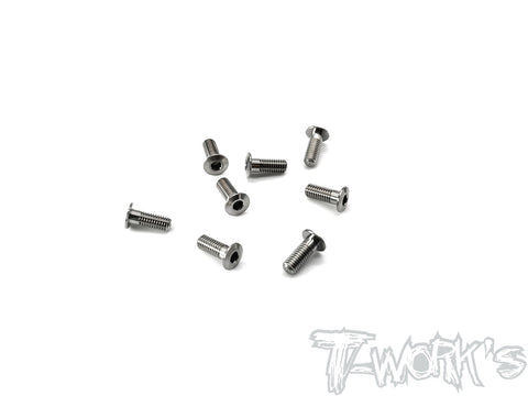 TSS-308LP   3mm x 8mm  Hex. Socket Head Low Profile Half Thread Screws（8pcs.）
