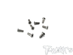 TSS-308LP   3mm x 8mm  Hex. Socket Head Low Profile Half Thread Screws（8pcs.）