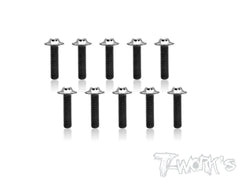 TSS-UF   M3 64 Titanium Hex. Socket UFO Flange Head Screw