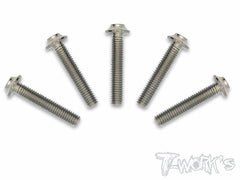 TSS-U-5 64 Titanium M3 Hex. Socket UFO Head Screw 5Pcs.