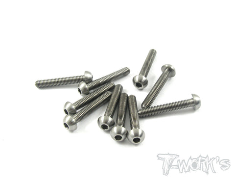 TSS-318B 3mm x 18mm  64 Titanium Hex. Socket Button Head Screw 10pcs