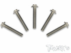 TSS-U-5 64 Titanium M3 Hex. Socket UFO Head Screw 5Pcs.