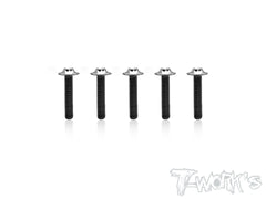 TSS-UF   M3 64 Titanium Hex. Socket UFO Flange Head Screw