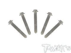TSS-LU-5   64 Titanium Hex. Socket UFO Head Left Thread Screw ( 5pcs.)