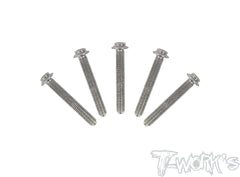 TSS-LU-5   64 Titanium Hex. Socket UFO Head Left Thread Screw ( 5pcs.)