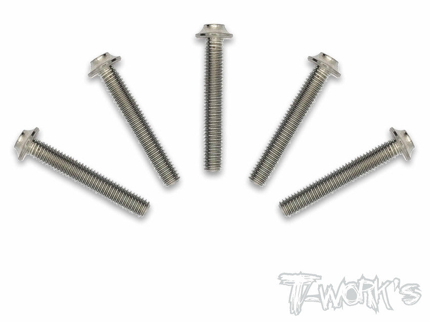 TSS-U-5 64 Titanium M3 Hex. Socket UFO Head Screw 5Pcs. – T