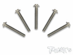 TSS-U-5 64 Titanium M3 Hex. Socket UFO Head Screw 5Pcs.