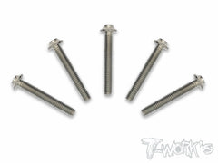 TSS-U-5 64 Titanium M3 Hex. Socket UFO Head Screw 5Pcs.