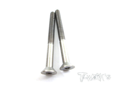 TSS-335C 3mm x 35mm 64 Titanium Hex. Countersink Screw 2pcs.