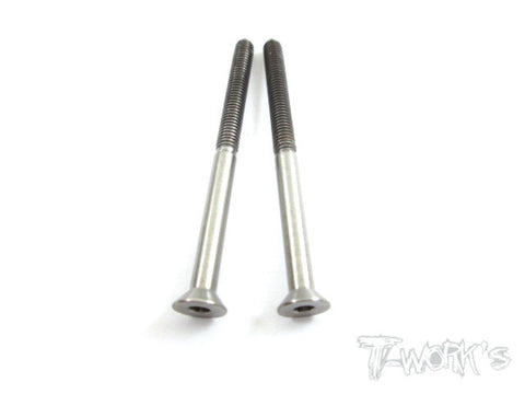 TSS-340C 3mm x 40mm 64 Titanium Hex. Countersink Screw 2pcs.