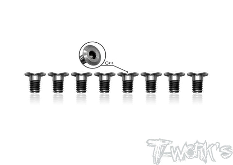 TSS-406LP 4mm x 6mm 64 Titanium  Hex. Socket Head Low Profile Half Thread Screws（8pcs.）