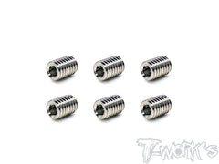 TSS-M4S M4 64 Titanium Hex. Socket Set Screw  6pcs.