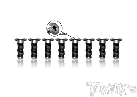 TSS-410LP 4mm x 10mm 64 Titanium  Hex. Socket Head Low Profile Half Thread Screws（8pcs.）