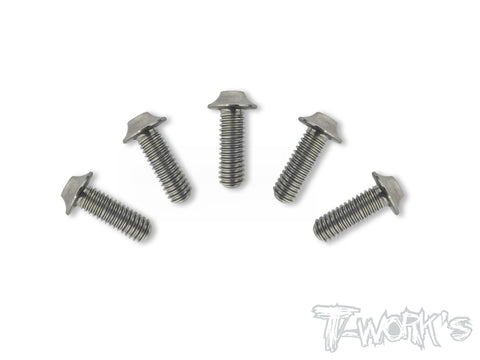 TSS-U-5 M4 64 Titanium Hex. Socket UFO Head Screw 5pcs.
