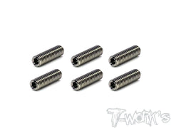 TSS-M4S M4 64 Titanium Hex. Socket Set Screw  6pcs.