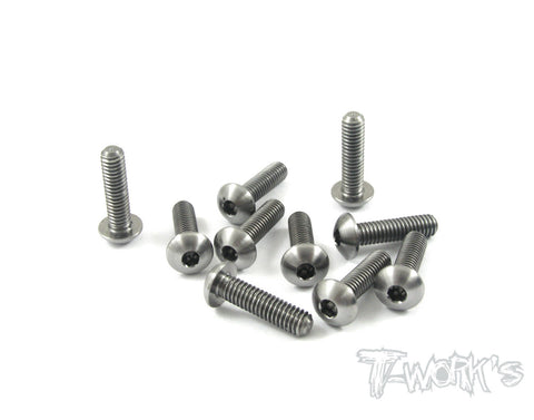 TSS-415B 4mm x 15mm 64 Titanium Hex Socket  Button Head Screw 10pcs