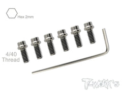 TSS-440 4/40 Screw With 2mm Hex Socket