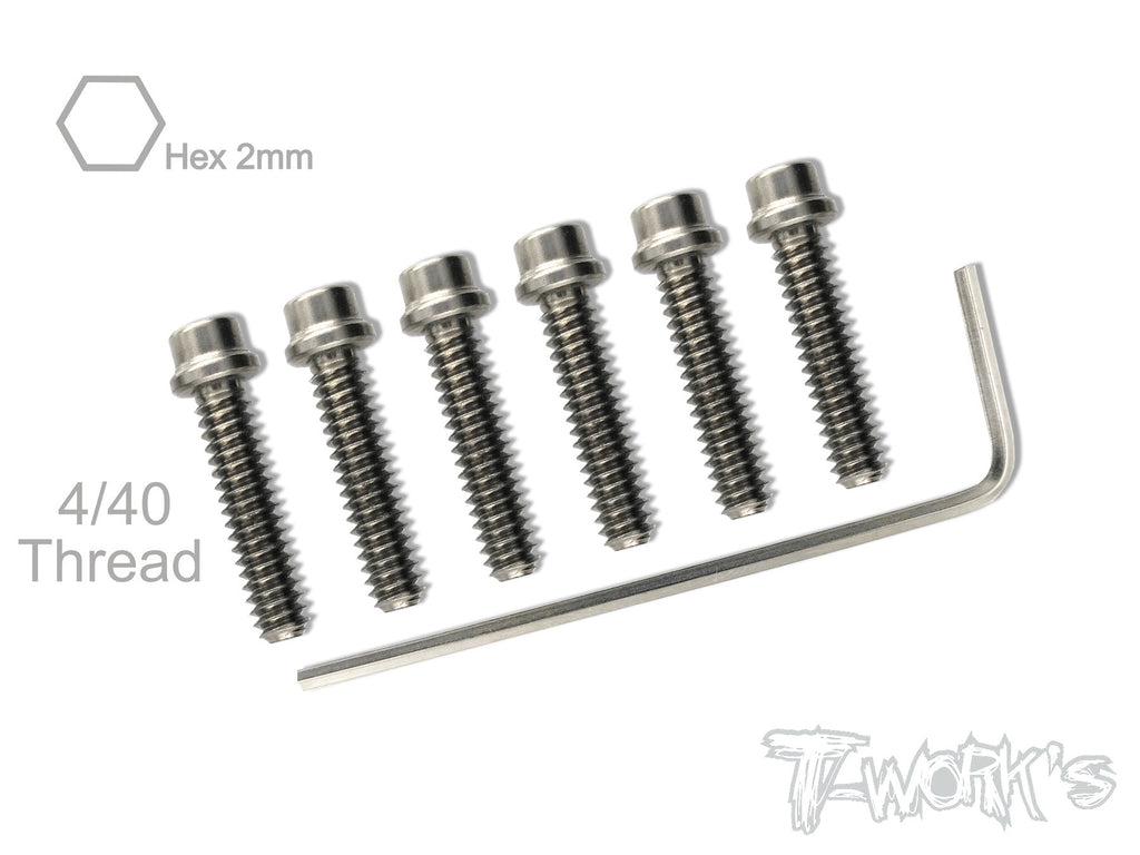 TSS-440 4/40 Screw With 2mm Hex Socket