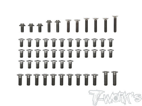 TSSU-BD10-T-LP 64 Titanium Low Profile Top Screw set 54pcs.( For Yokomo BD10/BD10 LC )