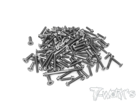 TSSU-D817-V2 64 Titanium Screw set ( UFO Head )135pcs.( For HB Racing D817 V2 )