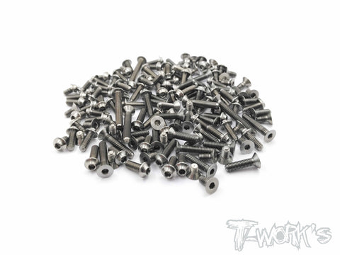 TSSU-RC10B6.1  64 Titanium Screw set ( UFO Head ) 86pcs (For Team Associated RC10 B6.1 )