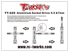 TT-029 Aluminium Socket Driver 5.5 &7mm