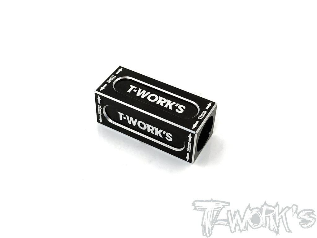 TT-074BK	16/17mm  Anti Tweak Block ( For Xray T4 2020) Black