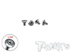 TP-147    64 Titanium Servo Screw ( 3x3/5/7/12mm ) 4pcs.